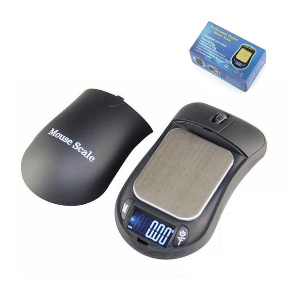 Bilance da pesatura Mini Mouse Tipo Bilancia elettronica portatile per gioielli Bilance da forno tascabili ad alta precisione 200G / 0,01G Drop Delivery Offi Dhiks