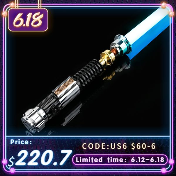 Новинка игры txq kenobi obiwan ep3 световой меч Skywalke Laster Combat Proffie Pixel Jedi 16Sound Blast