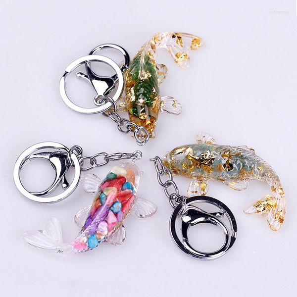 Клавные мода Koi Fish Lucky Key Chains Ring