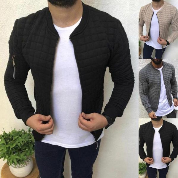 Jaquetas masculinas 2023 outono inverno jaqueta masculina quente caxemira casual lã zíper ajuste fino casaco de lã vestido malha masculino gota