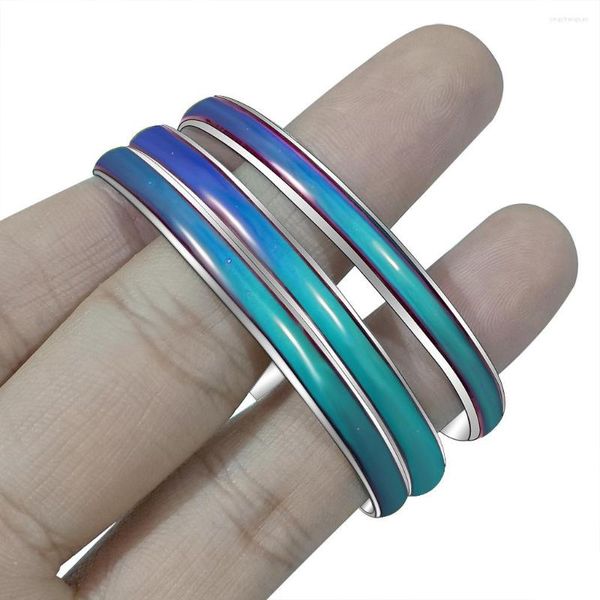 Bangle Fashion All-match Beautiful 6mm Bracciali con bracciale cambia colore dell'umore sensibile alla temperatura per le donne 2023