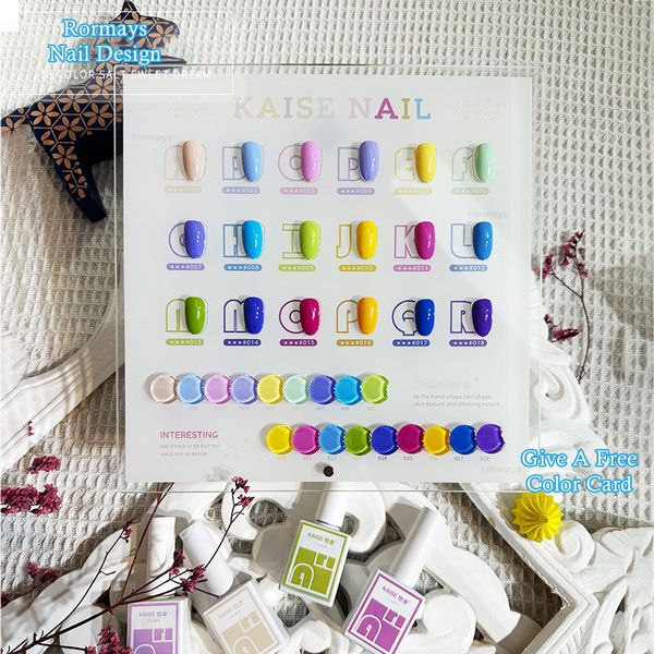 Rormays Conjunto de esmaltes em gel 18 cores 15ML verão novo arco-íris Macaron verniz semi-permanente gel UV LED imersão arte em unhas design salão de unhas gel especial atacado