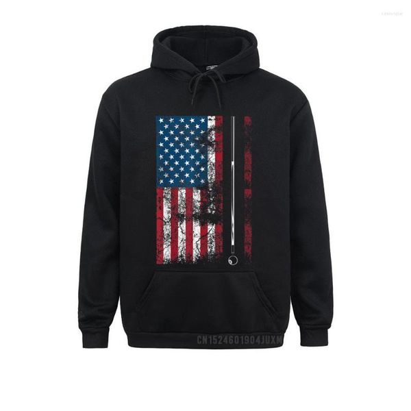 Erkek Hoodies Geek Amerikan Bayrak Bilardo Çubuk Sevimli Masa Oyunu Komik ABD Hediye Büyük Boyutlu Erkekler Sweatshirts Hoods