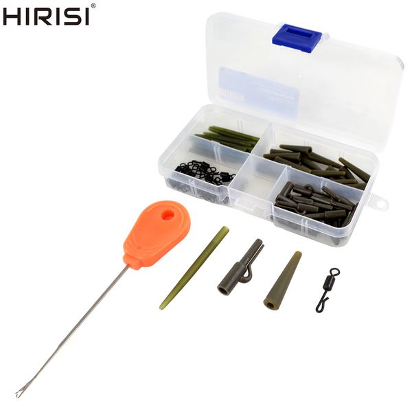 Esche Esche 121pcs Carp Terminal Tackle Carp Fishing Safety Lead Clip Set Rolling Swivel con 1pcs bait needle tool HT01 230619