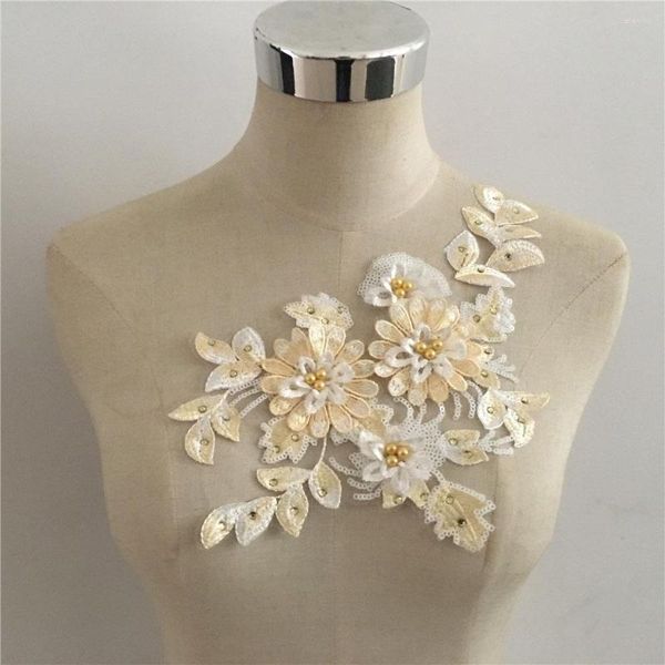 Gravatas borboletas de tecido com flor faça você mesmo gola falsa para rendas costura aplique decote artesanato vestido acessório