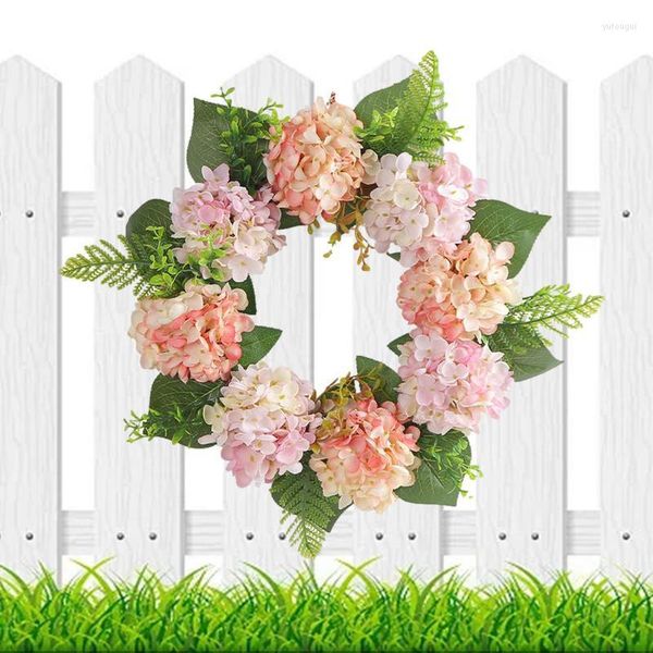 Dekorative Blumen Hortensien Türkranz Einzigartige Blume Künstliche Vorderseite Mehrzweck Outdoor Frühling Hochzeit Wanddekoration