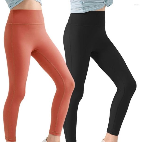 Calças ativas meninas dança esportes macio elástico ioga crianças leve balé justo criança correndo legging cortada skinny