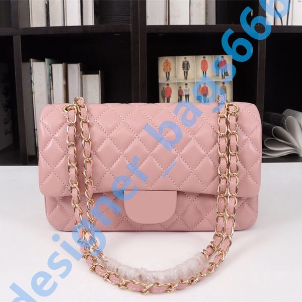 Borse a tracolla rosa Borse firmate Pochette di alta qualità Borse con patta a catena in vera pelle Borse a tracolla moda Classiche borse tote Borse da donna di lusso portafogli