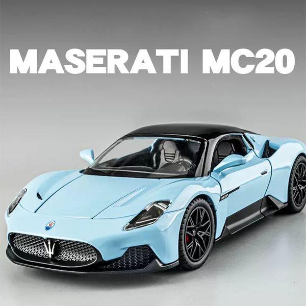 Diecast Model Car Large 122 MC20 Sport Car Alloy Model Car Diecast Metal Scale Collection Veículo Modelo Sound Toy Car Presente Para Crianças 230617