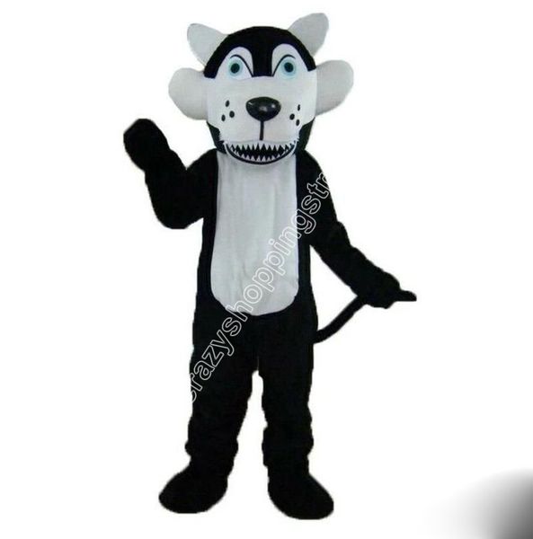 Trajes da mascote Halloween Fancy Party Dress Plush Wolf Fursuit Personagem de desenho animado Carnaval Natal Páscoa Propaganda Festa de Aniversário Traje Outfit