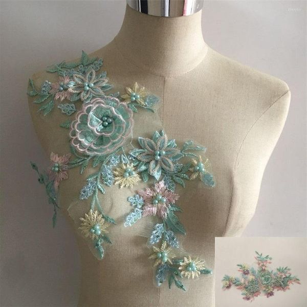 Fliege 3D Blumen Spitzenkragen für Frauen Kleid Stickerei DIY Tüll Stoff Nähen Ausschnitt Dekoration Kleidung Applikation