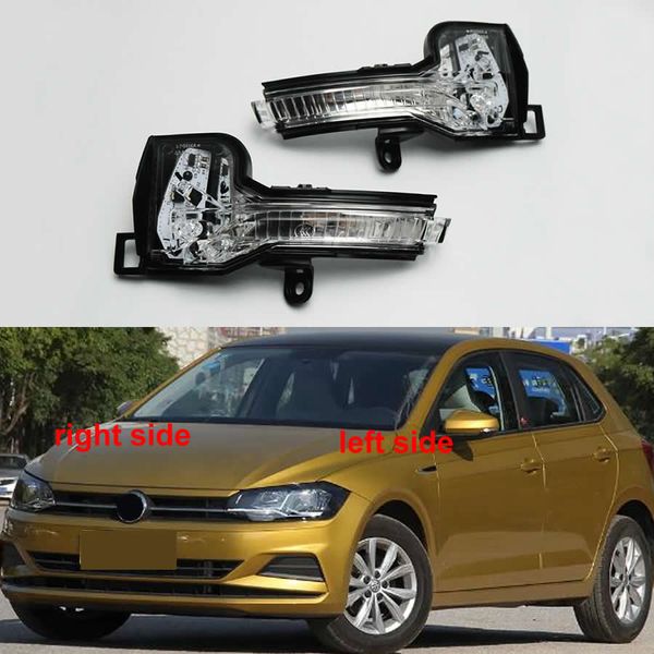Für Volkswagen VW Polo Plus 2019 2020 2021 Auto LED Blinker Licht Spiegel Anzeige Rückspiegel Lampen