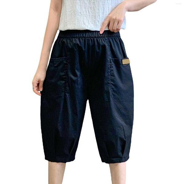 Damen-Shorts, Eisbaumwolle, große Sechs-Punkt-Hose, Damen-Mittelhose, Papiertüte, Damen, Damen-Fahrrad mit Polsterung