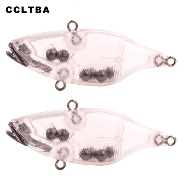 Baits Lures CCLTBA 10PCSLOT Rattle VIBE Unlackierter Blankoköder 6,5cm 10g Blank VIB Köder Angelgerät für Heimwerker 230619