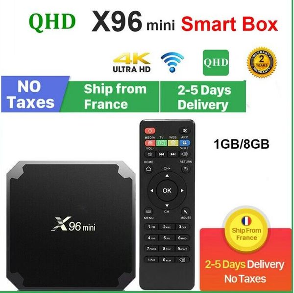 Boitier Android TV Box x96 Miniamlogic S905W Android 7.1 TV Box 1 Youars QHDS COD Media Player для Smart TV Android Box