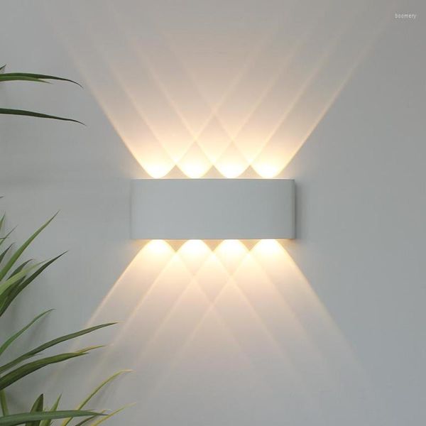 Lâmpada de parede à prova d'água IP65 luz LED ao ar livre varanda jardim interior quarto cabeceira decoração iluminação de alta qualidade