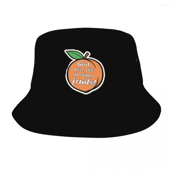 Boinas Summer A League Of Their Own Bucket Hat For Women Men Peaches Baseball Movie Streetwear Dobrável Bob Fisherman Hats Panama