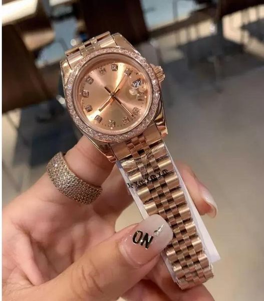 U1 Top AAA Orologio meccanico automatico da donna 28mm Diamond Bezel Womens Datejust Orologi Jubilee Acciaio inossidabile Lady Ladies Fashion Orologi da polso Montre de Luxe