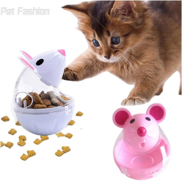 Pet Toy Food Leakage Tumbler Feeder Treat Ball Cute Little Mouse Toys Interaktives Spielzeug für Katzenfutter Slow Feeding Supplies