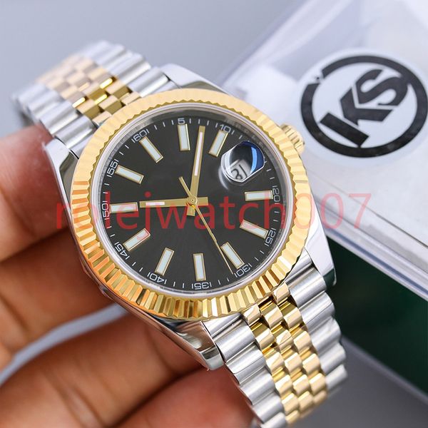 orologio da uomo DATE JUST automatico 41mm cinturino in acciaio inossidabile 904L zaffiro con fibbia pieghevole nascosta con diamanti 36mm orologi impermeabili Dhgate Wristwatches U1