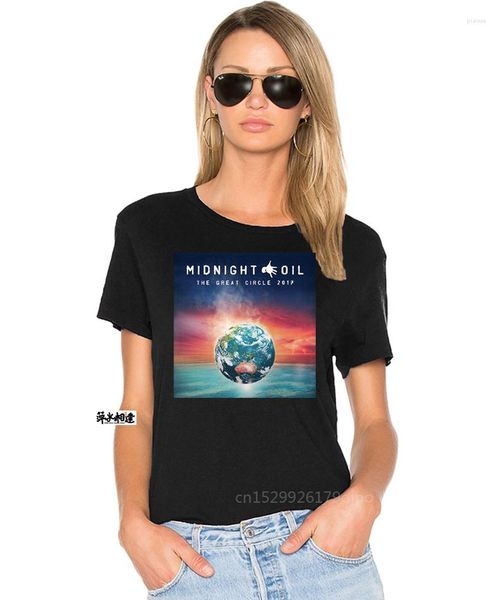 Camisetas femininas Midnight Oil The Great Circle TOUR Camisetas masculinas tamanho S-M-L-XL-3XL Sale Algodão para meninos