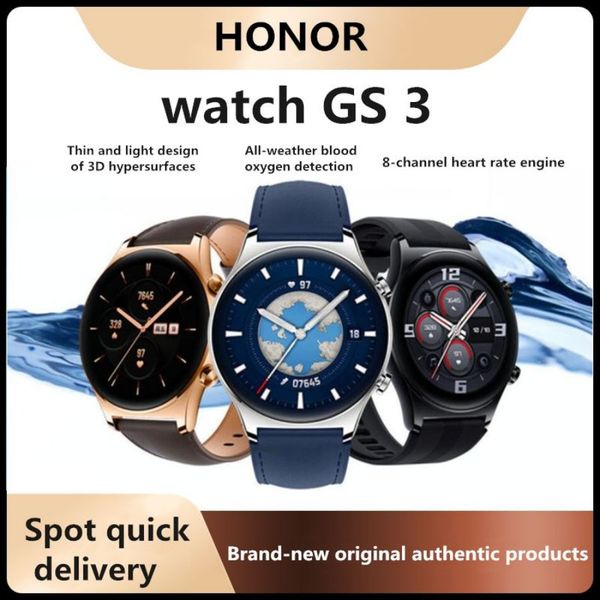 Honor Watch GS 3, intelligente Sportuhr, Bluetooth, sprechende Herzfrequenz, mobiles Bezahlen, wasserdicht, authentisch