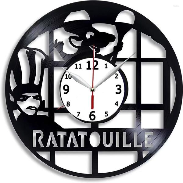 Orologi da parete Ratatouille Orologio da record fatto a mano Poster Idee uniche per la decorazione della cucina Regalo per lui e H