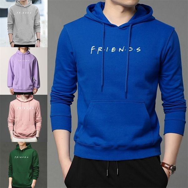 Felpe con cappuccio da uomo Felpe Amici Stampa Uomo Casual Autunno Pullover Felpa a maniche lunghe Felpa con coulisse Abiti di moda Top Streetwear 230619