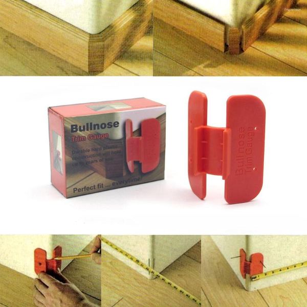 Set di utensili manuali professionali Woodworker Square Bullnose Trim Gauge Corner Marking Scribe per l'installazione del pavimento del binario della sedia del battiscopa