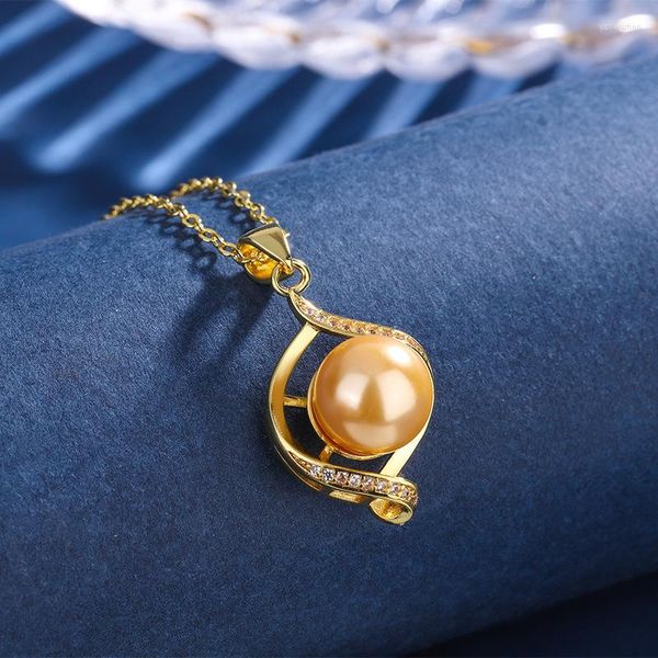 Collane con ciondolo in collana di orecchini di perle di Tahiti colorate hawaiane da 10 mm, regalo di Natale, gioielli fatti a mano