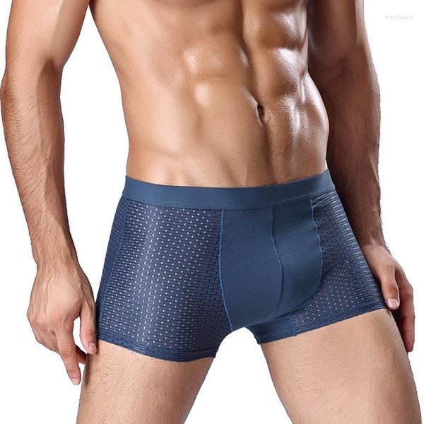 Caleçon Arrivée Manview Mâle Culotte Respirant Sexy Mesh U Pouch Hommes Boxer Shorts Sous-Vêtements K099