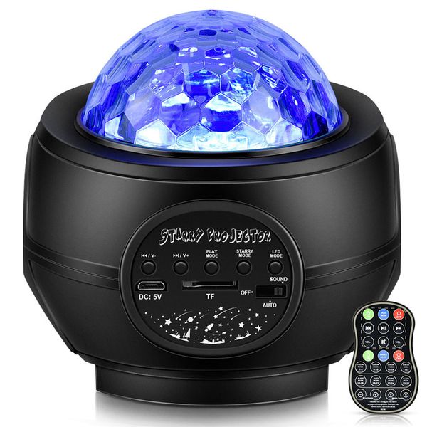 Night Sky Star Projector Home Night Light For Kid 3 em 1 Ocean Wave LED Laser Projector Lamp Home Decor Light With Bluetooth Speaker Remote Control