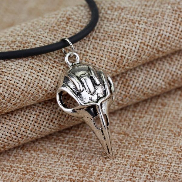 Catene Fashion Vintage Bird Skull Ciondolo Corvo Bellatrix Crow Lestrange Collana Stile Gotico Per Uomo Donna Regalo