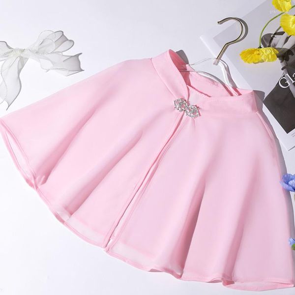 Schals Frühling Chiffon Schal Mehrfarbig Damen Hochzeitskleid Cheongsam Kurzer Umhang Bohrer Schnalle Dünn Sommer Sonnencreme