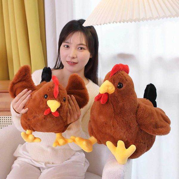 Plüschkissen Kissen Cozy Touch Weiches Stofftier Cartoon Huhn Plüschkissen Sofakissen Hahn Plüschtier Plüschtiere Geburtstagsgeschenk R230620