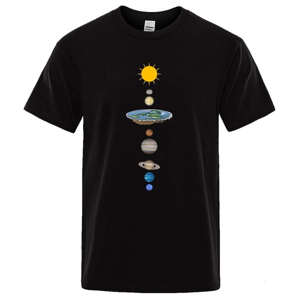 Herren T-Shirts Kosmisches Sonnensystem Planeten Drucken Kurzarm Männer Straße Casual T-Shirt Kleidung Lose Übergroßes T-Shirt Männliche Sommer Baumwolloberteile 230619