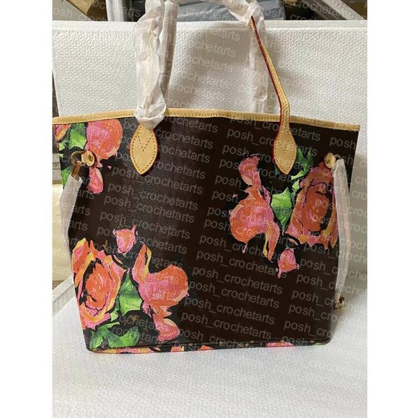 Ограниченная серия Rose Tote для женских кошельки для сумочки, проданная без коробки