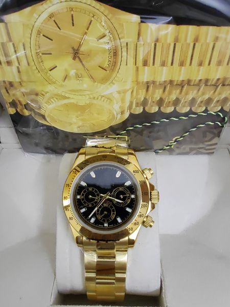 Con scatola originale Orologio di alta qualità 40mm 116503 116509 116519 116523 Sapphire 18K Yellow Gold No Chronograph Mechanical Automatic Mens Watches 2023
