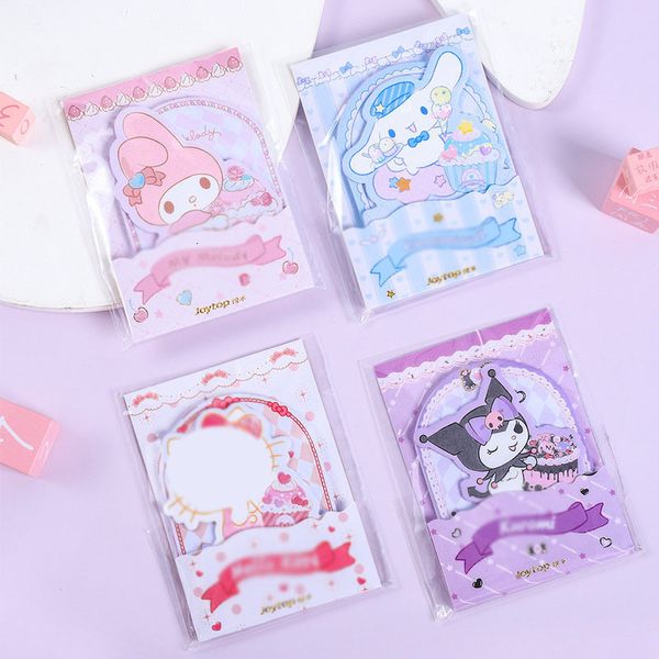 Notes 24 pcslot Creative Dog Cat Memo Pad Sticky Note Cute N Times Cancelleria Etichetta Notepad Post School Supplies 230620