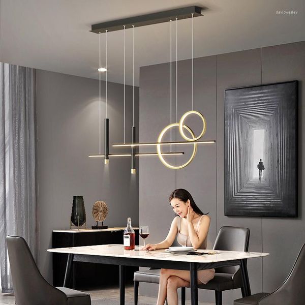 Kronleuchter Moderne LED-Kronleuchter für Esszimmer Küche Wohnzimmer Schlafzimmer Deckenpendelleuchte Spotlight Nordic Design Hängeleuchte