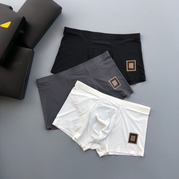 3 pçs roupa interior dos homens shorts de algodão orgânico modal sexy gay masculino boxers respirável nova impressão homem roupa interior tamanho L-3XXL alta qualidade