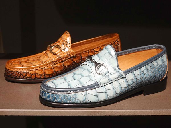 Männer Oxford Schuhe Alligator Muster Klassischen Stil Kleid Leder Schuhe Braun Grün Casual Runde Kappe Formelle Schuhe Männer 2023 neue