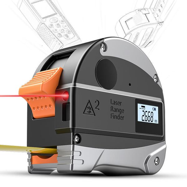 Metro a nastro 30m 40m Righello laser Telemetro laser Nastro di misurazione digitale Impermeabile 5m Multi strumenti di misurazione 230620