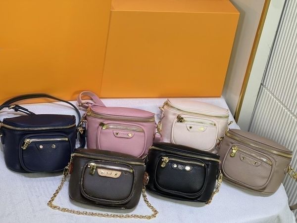 Mini Bumbag El çantası Kadın Tasarımcı Wasit Gradyan Çiçek Baskı Fanny Pack Kemer Serseri Erkekler Soya Çanta Zinciri ve Deri Kayış Omuz Crossbody