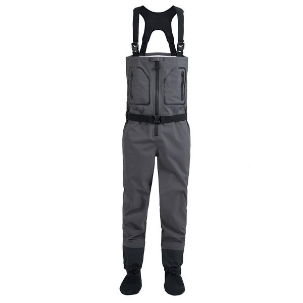 Altri articoli sportivi Petto da pesca a mosca da uomo Trampolieri di alta qualità Pantaloni da abbigliamento traspiranti impermeabili con calzini in neoprene per Enjoy WM2 230619