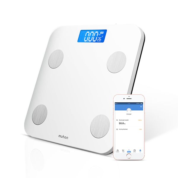 Масштаб массы тела Smart Fat Scale Floor Digital Bmit Balanc Connection Phone Bluetooth App Electronic 230620