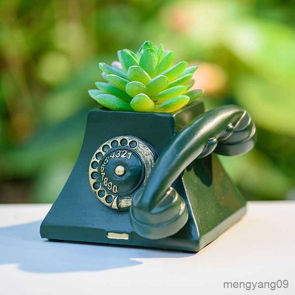 Pflanzgefäße, kleine Telefon-Sukkulenten-Pflanzgefäße mit Abflusslöchern, Blumentopf, Schreibtisch, kleine Dekoration, personalisiertes Geschenk, R230620