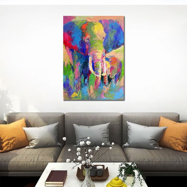 Аннотация Canvas Art Aratican Cool Elephant Paint