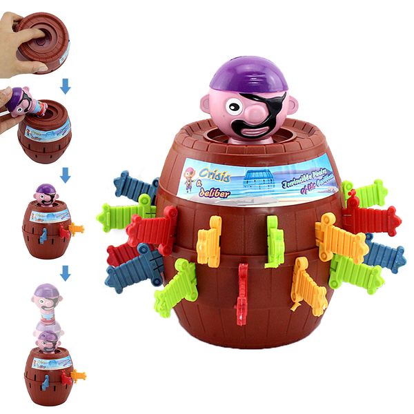 Neuheitsspiele Lustige Neuheit Kinder Kinder Lustiges Glücksspiel Gadget Witze Tricky Pirate Barrel Game NTDIZ1040 230619