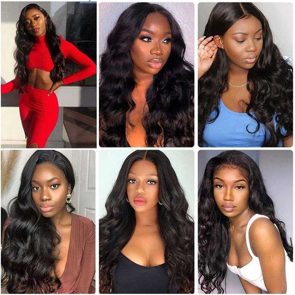 Nxy Hair Wigs Body Wave Bundles Human for Women Weave Remy 1 3 4 Pcs 8 28 Polegadas 230619